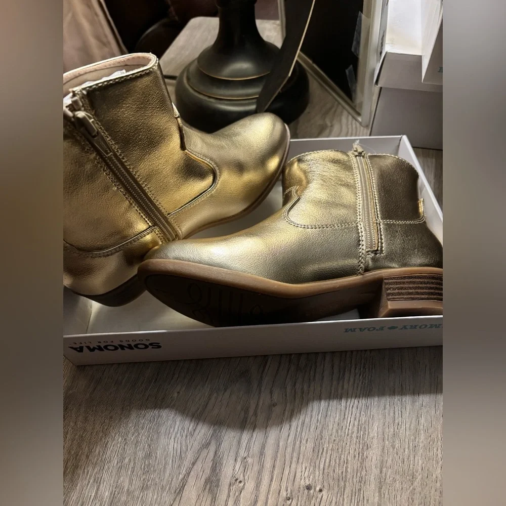 Sonoma Goods For Life Zaria Girls' Western Boots NWT size 2 - Picture 6 of 7